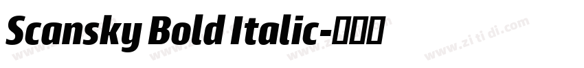 Scansky Bold Italic字体转换